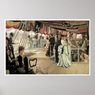 Affiche La boule à bord, James Tissot