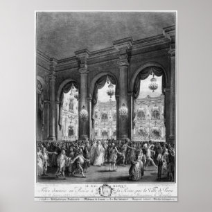 Affiche La boule masquée, le 23 janvier 1782
