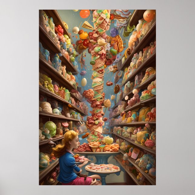 Affiche La boutique de glaces et de lollie pour tous (Devant)