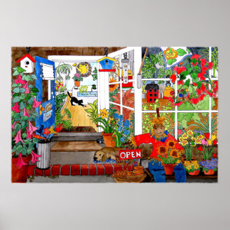 Affiche La boutique du fleuriste