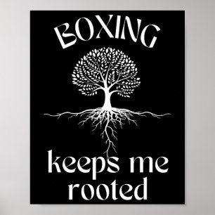Affiche La boxe me garde racine Spirituel Tree Fighter Tra