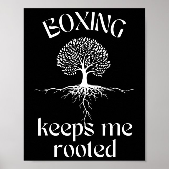 Affiche La boxe me garde racine Spirituel Tree Fighter Tra (Devant)