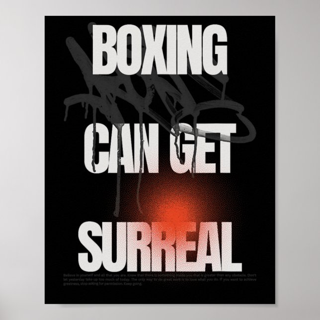 Affiche La Boxe Peut Devenir Surréaliste (Devant)
