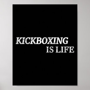 Affiche La boxe thaïlandaise est la vie Arts martiaux Boxe