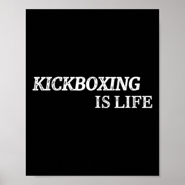 Affiche La boxe thaïlandaise est la vie Arts martiaux Boxe (Devant)