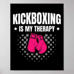 Affiche La boxe thaïlandaise est ma thérapie arts martiaux