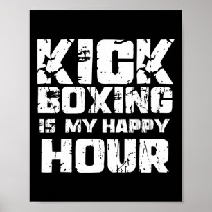 Affiche La boxe thaïlandaise est mon heure heureuse Femmes