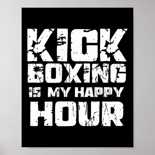 Affiche La boxe thaïlandaise est mon heure heureuse Femmes (Devant)
