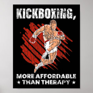 Affiche La boxe thaïlandaise est une thérapie Drôle de box