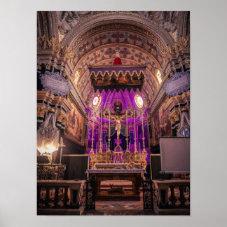 Affiche La Brillance Baroque : l'autel du Carême de Naxxar