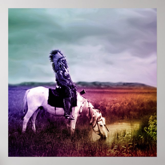 Affiche La Buse rouge dans une oasis dans les Badlands (Devant)