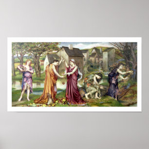 Affiche La cadence de l'automne par Evelyn De Morgan