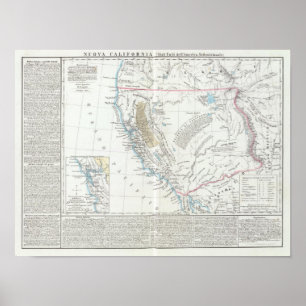 Affiche La Californie Etats-Unis