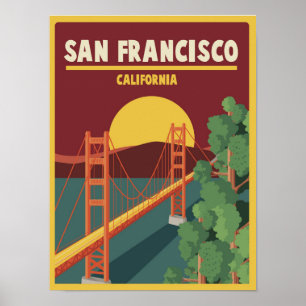 Affiche La Californie   San Francisco
