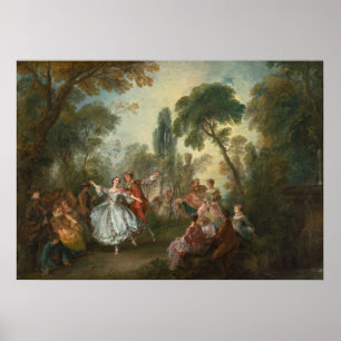 Affiche La Camargo Dancing - Nicolas Lancret Fine Art