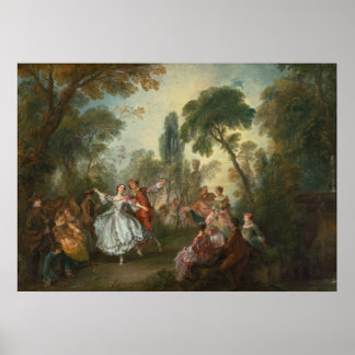 Affiche La Camargo Dancing - Nicolas Lancret Fine Art