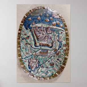 Affiche La capture de Calais par le Français en 1558