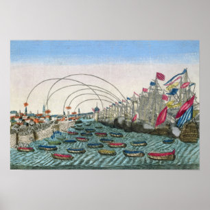 Affiche La capture de La Havane par les Anglais en 1762