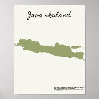 Affiche La carte de Java