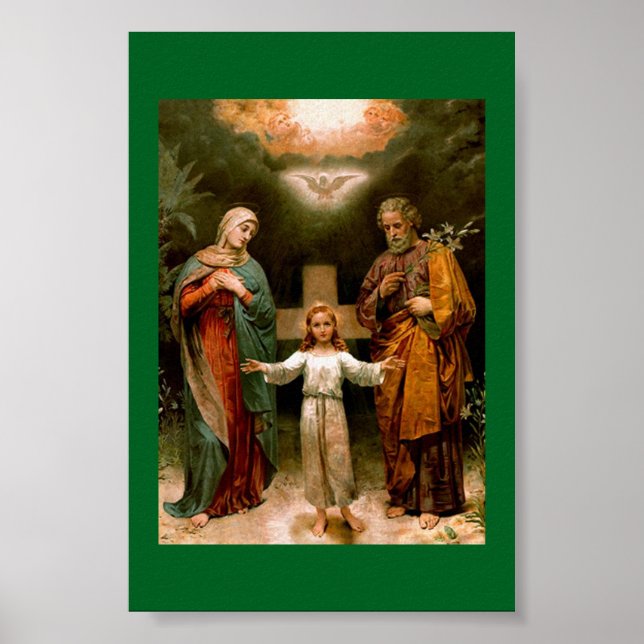 Affiche  la carte de la Sainte Famille (Devant)