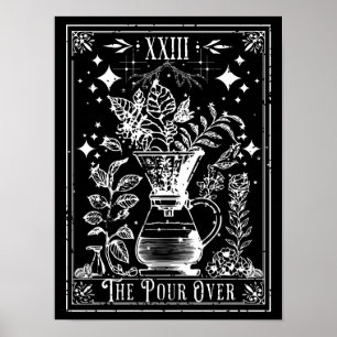Affiche La carte de tarot de la café en versement