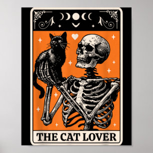 Affiche La Carte de Tarot de l'Amoureux des Chats - Chat N