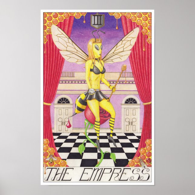 Affiche La carte de tarot de l'Impératrice (Devant)