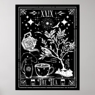 Affiche La carte de tarot du thé