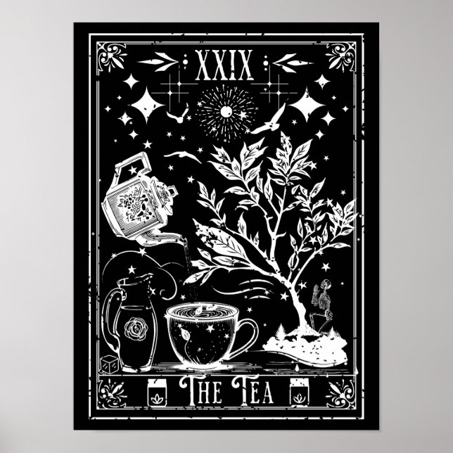 Affiche La carte de tarot du thé (Devant)