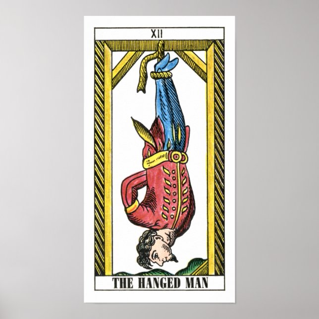 Affiche La carte de tarot homme pendu (Devant)