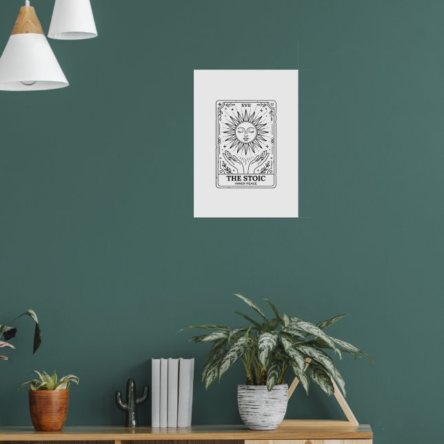 Affiche La Carte de Tarot Stoïque : Paix Intérieure (Salon 1)