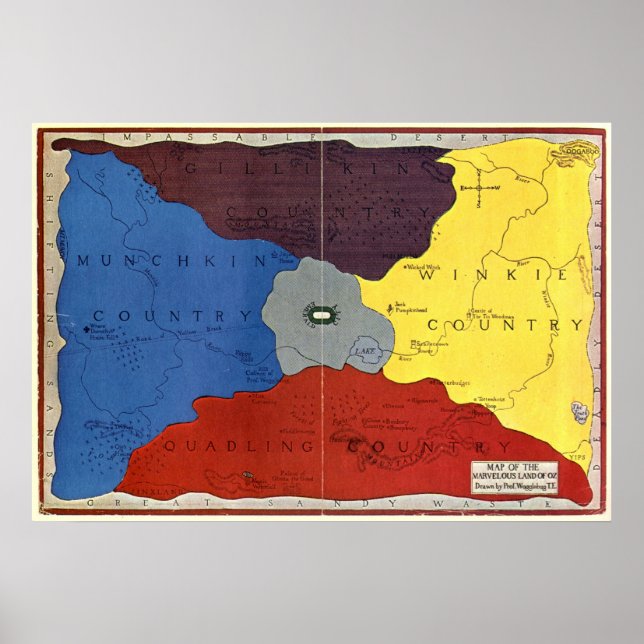 Affiche La carte d'Oz (Devant)