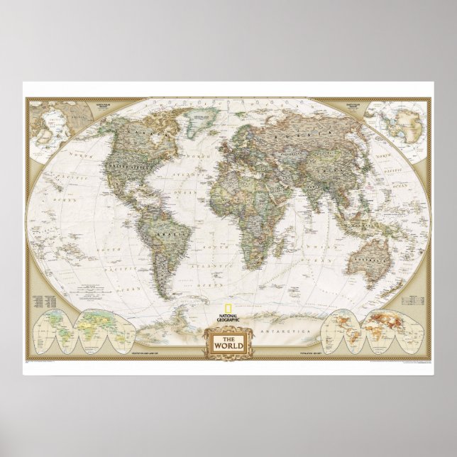 Affiche La carte du monde (Devant)