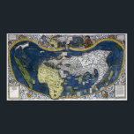Affiche La carte du monde de Waldseemüller<br><div class="desc">La carte du monde de Waldseemüller</div>
