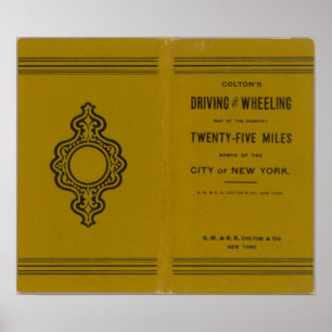 Affiche La carte motrice et de roulement de Colton des USA