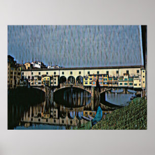 Affiche La carte Ponte Vecchio
