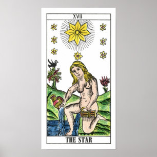 Affiche La carte Star Tarot