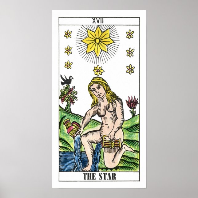 Affiche La carte Star Tarot (Devant)