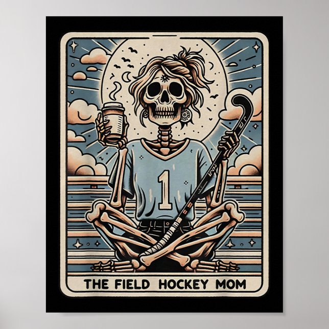 Affiche La carte tarot de la mère de hockey sur gazon (Devant)
