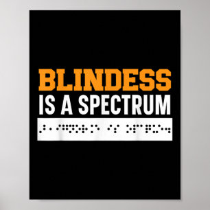 Affiche La Cécité Est Un Spectre Braille Conscience De La