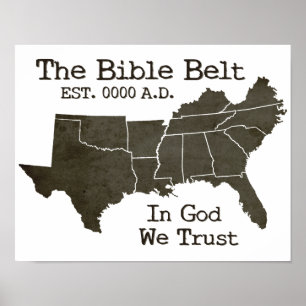 Affiche La ceinture de bible dans Dieu nous faisons