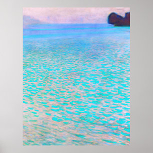 Affiche La célèbre peinture de Gustav Klimt's Attersee.