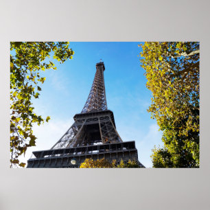 Affiche La célèbre Tour Eiffel à Paris, France