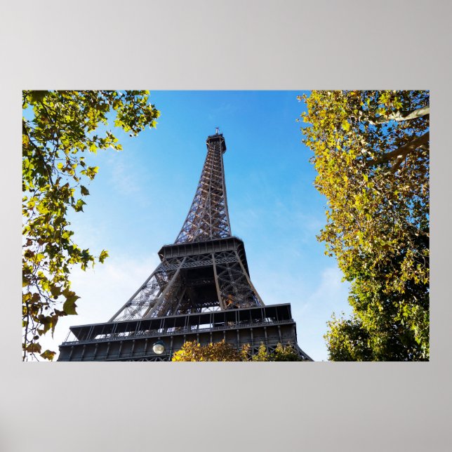 Affiche La célèbre Tour Eiffel à Paris, France (Devant)