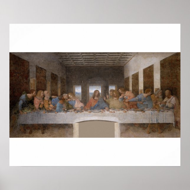 Affiche La Cène de Léonard de Vinci (Devant)