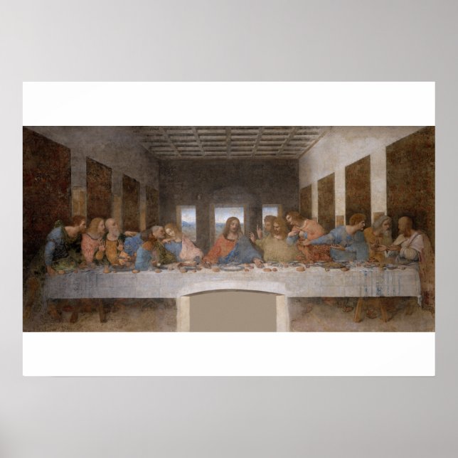 Affiche La Cène de Léonard de Vinci (Devant)