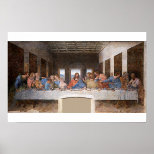Affiche La Cène de Léonard de Vinci (1495-1498)