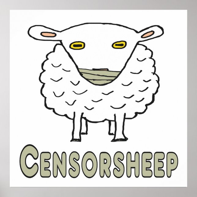Affiche La censure des moutons (Devant)