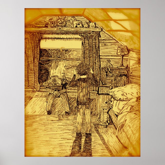 Affiche La Chambre Dans Le Grenier (Devant)