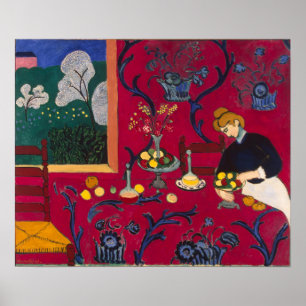 Affiche La chambre rouge de Matisse
